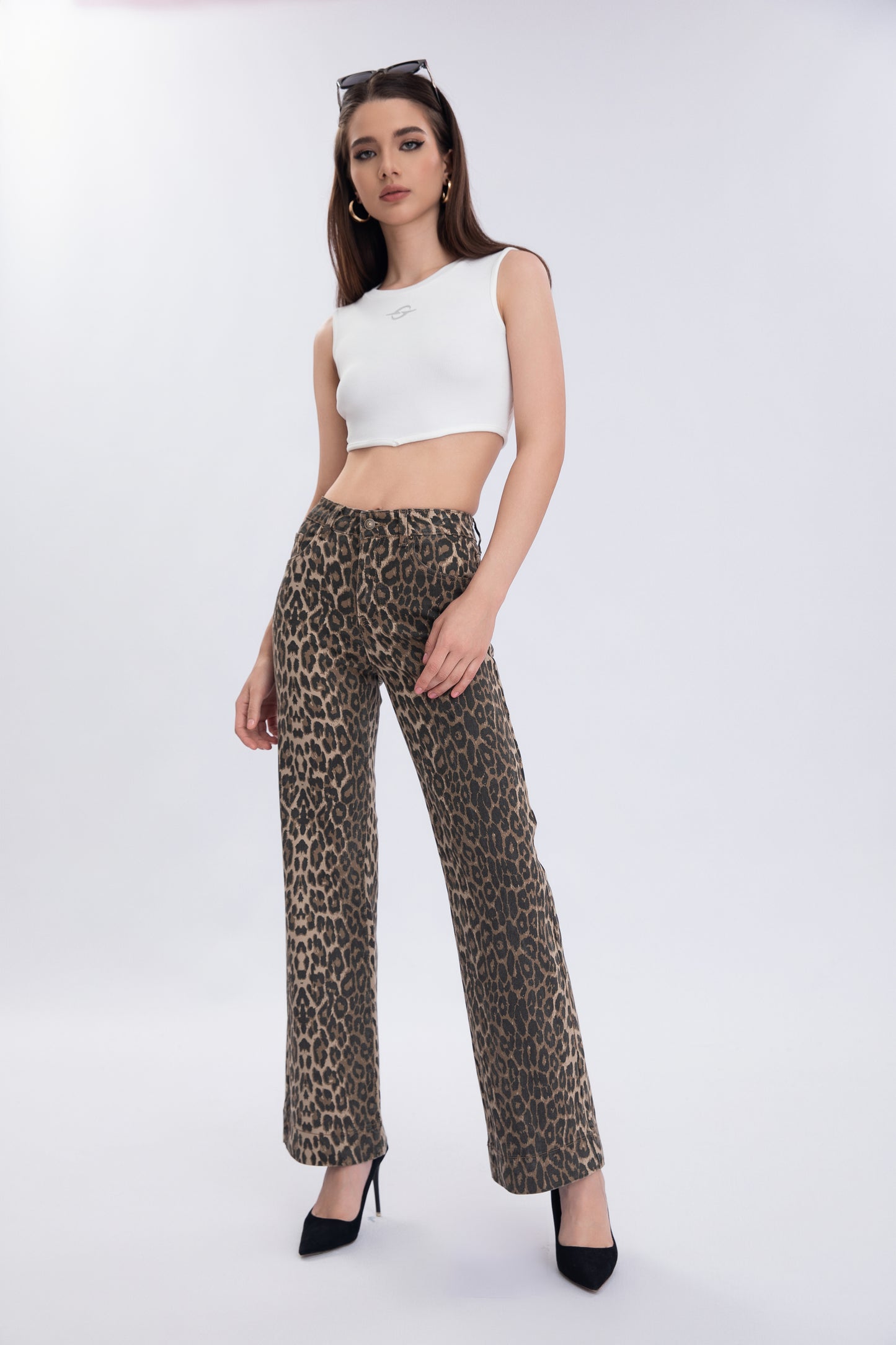 Jeans leopardato