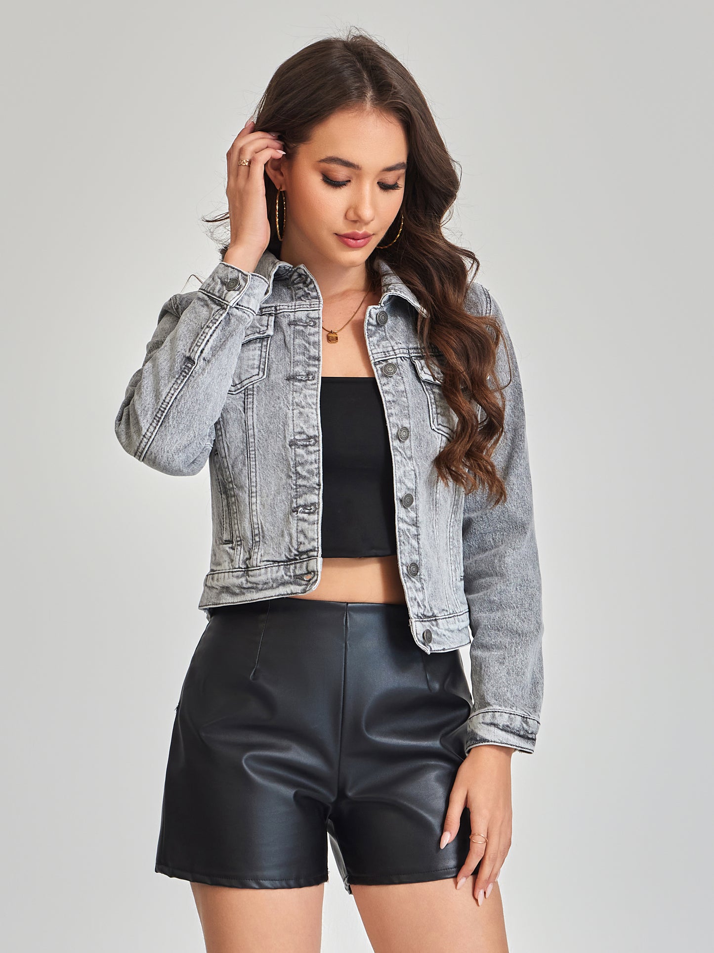 GIACCA DI JEANS CON TASCHE