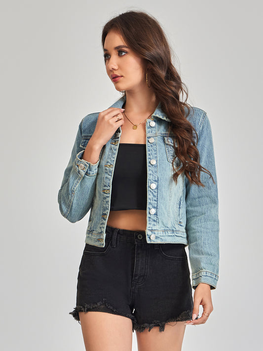 GIACCA DI JEANS CON TASCHE