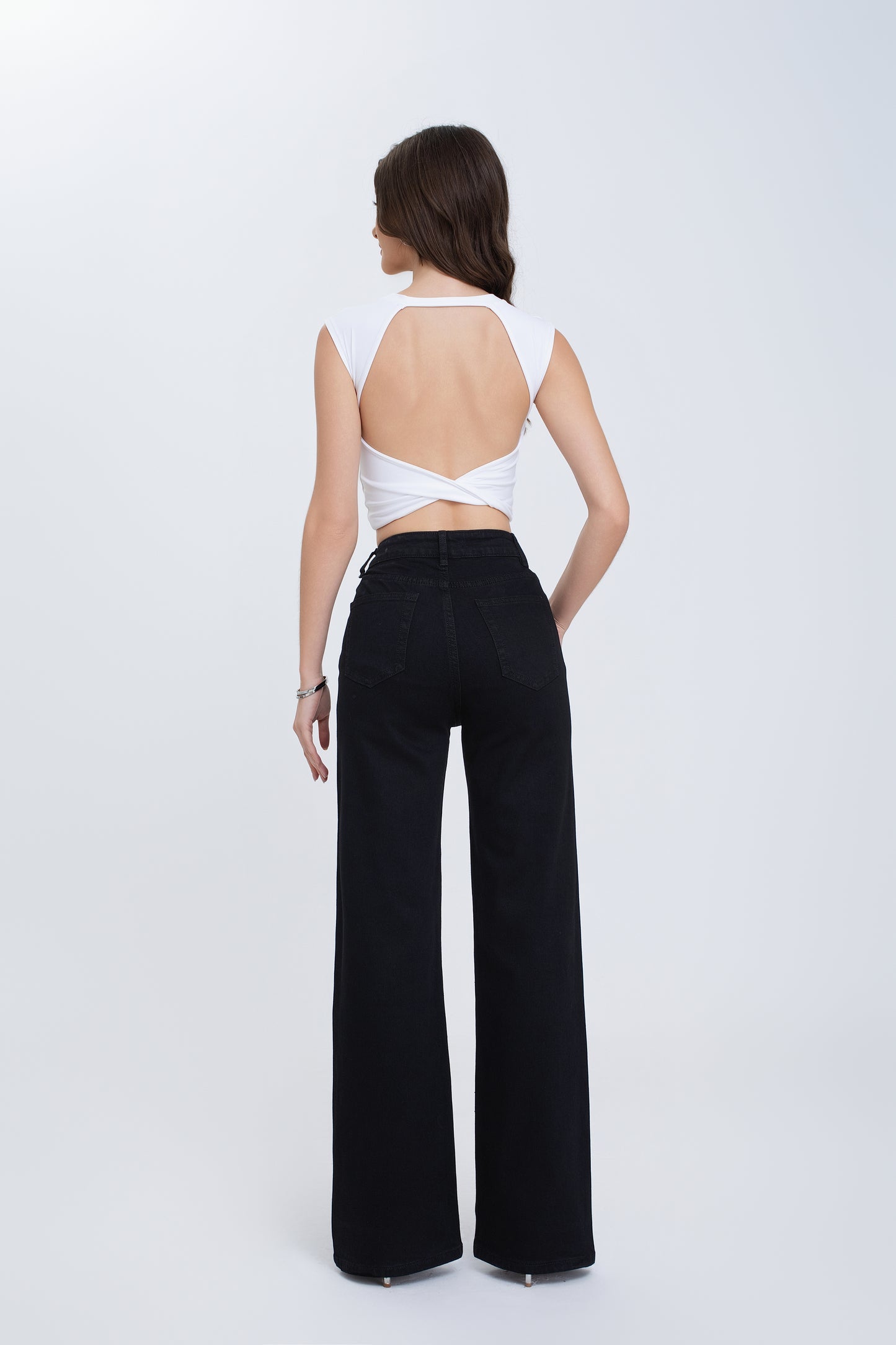 Jeans brillantini neri