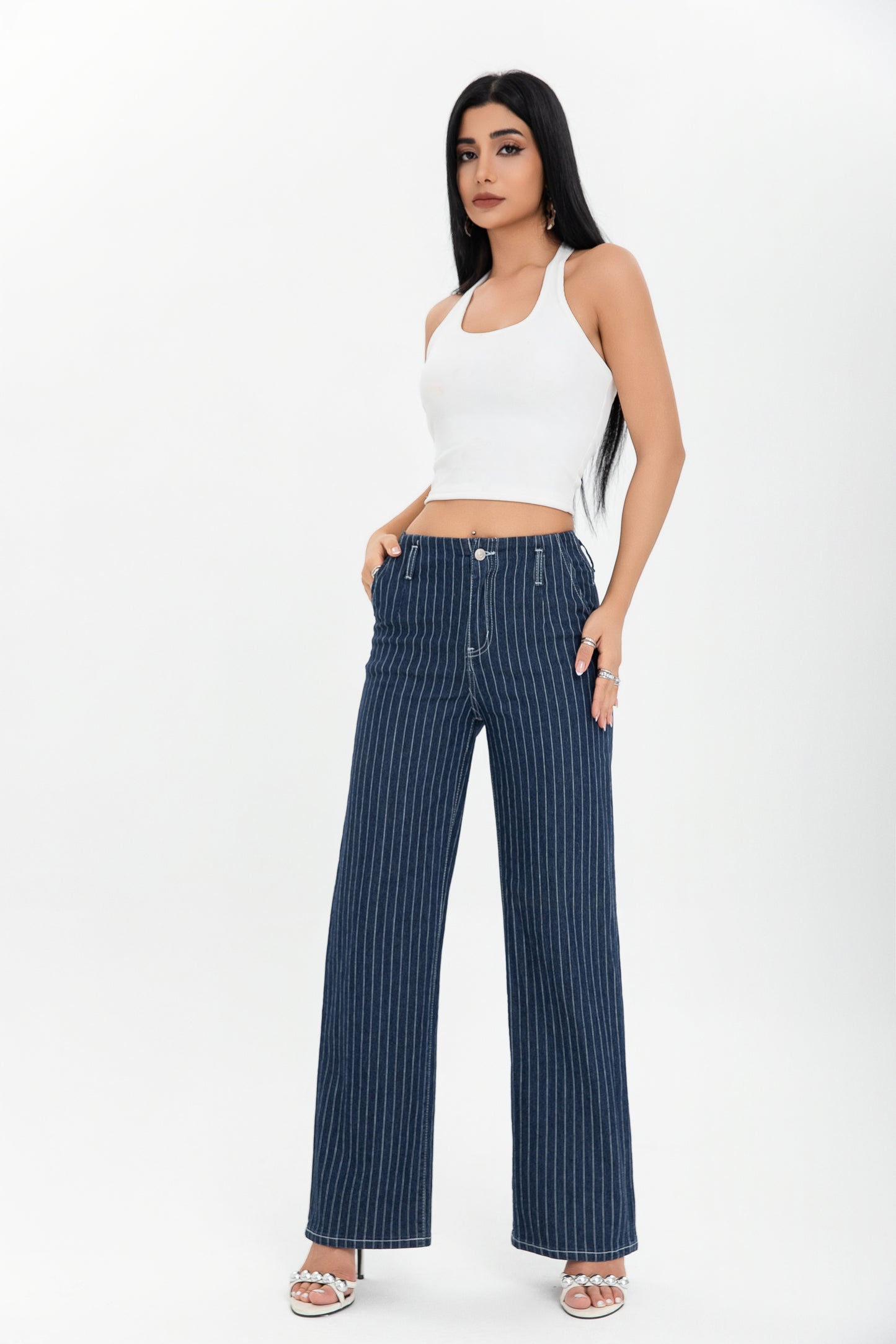 Jeans righe